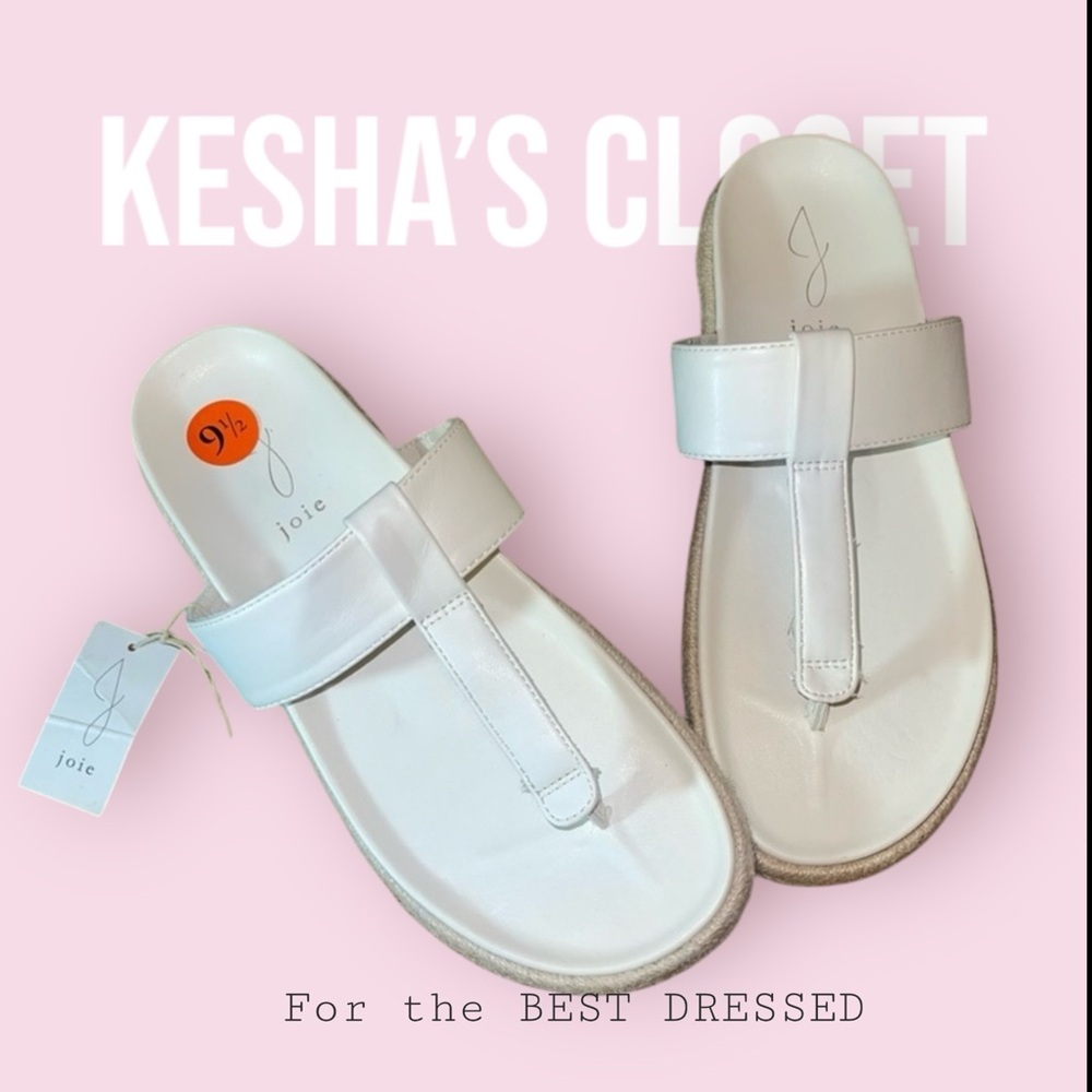 JOIE T-strap thong sandals